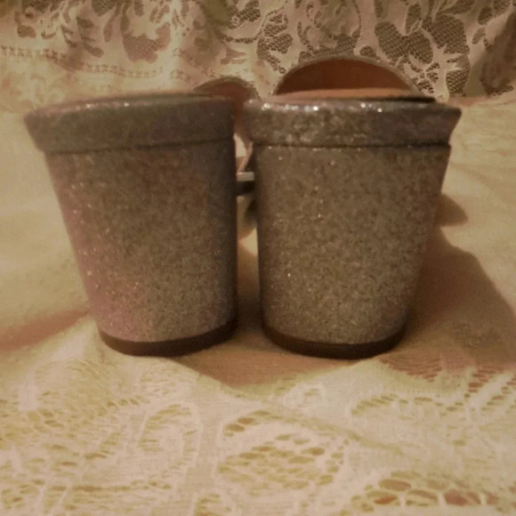 Jewels Badgley Mischka Harlyn Block Heeled Mules with Crystal Vamp - Picture 8 of 8